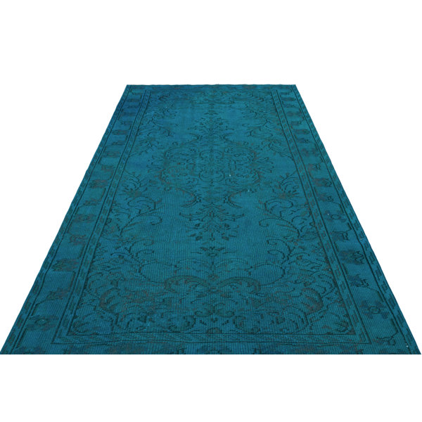 Latitude Vive Elsmere Atina HandKnotted Wool Blue/Black Rug Wayfair
